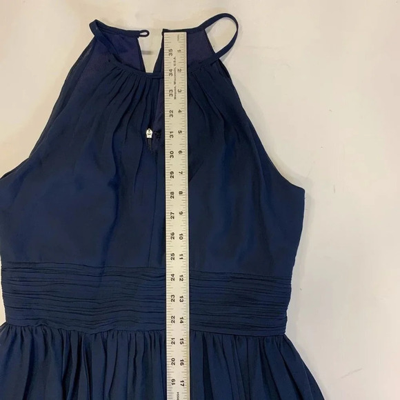 Levkoff Woman's A-line Floor-Length Chiffon Formal Bridesmaid Dress Size 4 - Picture 12 of 13